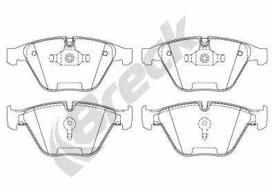 Комплект тормозных колодок, дисковый тормоз BRECK купить